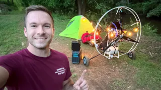 I Flew My Paramotor Into The Wilderness!!!