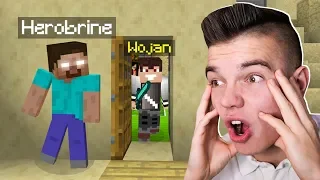 HEROBRINE TROLL na WOJANIE w Minecraft! (najśmieszniejsze)