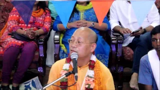 H H Bhakti Anugraha Janardana Maharaj Kirtan Hare Krishna Mahebourg Waterfront Festival 9th Editi