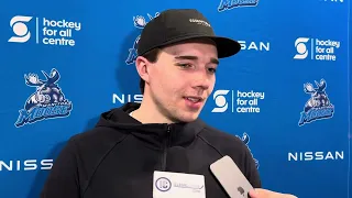 End of 2023-24 season Manitoba Moose media availability | Ville Heinola