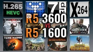 Ryzen 5 3600 vs Ryzen 5 1600 Benchmarks | Test Review | Comparison | Gaming | 13 Tests