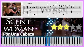 Scent Of A Woman 🌹 - Por Una Cabeza │ Piano Tutorial ⭐⭐⭐☆☆