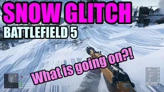 Battlefield 5 Snow Glitch?! RTX, DLSS or a graphics problem