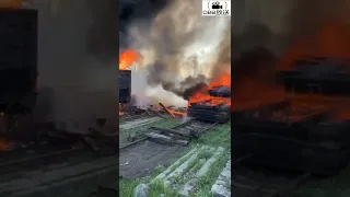 Russian missile strike on Ukrainian railway station (A)