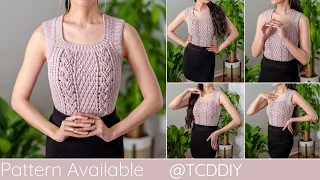 How to Crochet a Cable Stitch Vest | Pattern & Tutorial DIY