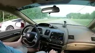 K20 turbo civic SI vs Lamborghini