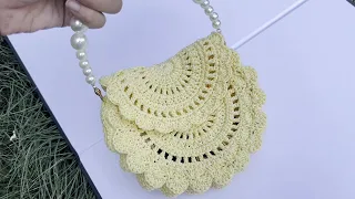 [Crochet Bag Tutorial] - How to make INS style summer sweet lace hollow bag Hanfu bag cheongsam bag