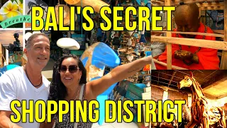 Bali Shopping. Secret District Discovered! Ubud Indonesia.