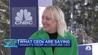 Accenture CEO: Top topic in Davos is geopolitics, not the economy