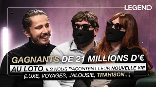 GAGNANTS DE 21 MILLIONS D'EUROS AU LOTO, ILS NOUS RACONTENT LEUR NOUVELLE VIE (luxe, jalousie...)