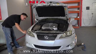 how to remove lexus IS 2nd generation bumper DIY.