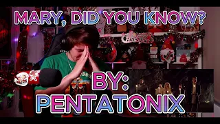 SO POWERFUL AND MOVING!!!!!!!! Blind reaction to Pentatonix - Mary, Did You Know?