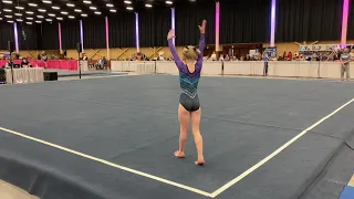 First Place 9.45 Level 4 Floor Routine at The Make It Count Gymnastics Spectacular 2021