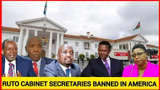 Tension in state House! Ruto's top cabinet secretaries banned by America ahead of Ruto's US visit