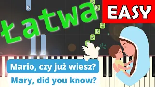 🎹 Mario, czy już wiesz? (Mary did you know?) - Piano Tutorial (łatwa wersja) 🎵 NUTY W OPISIE 🎼