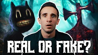SIREN HEAD & CARTOON CAT ARE REAL? (Proving These Creatures Real/Fake)
