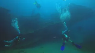 Diving the Antilla wreck, Aruba, Sept. 2022