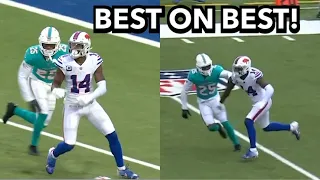 Stefon Diggs vs Xavien Howard (2021) Dolphins vs Bills 2021 highlights