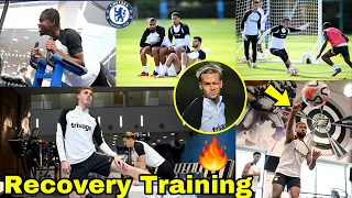 INSIDE Chelsea Recovery Training!🔥Reece James,Mudryk & Broja Train✅Massive Gym Work,No Caicedo