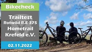 TRAILTEST - Rotwild R.E375 beim Home Trail Krefeld e.V. | Bikecheck | E-Bike | 02.11.2022