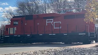 Raritan central railway number 5 GP30M switching at the Raritan center NJ