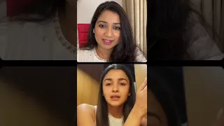 Shreya Ghoshal Instagram Live With Aliabhatt | Jab Saiyaan | GangubaiKathiawadi | SanjayLeelaBansali