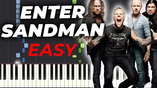 How to play Enter Sandman on Piano (very EASY) - Metallica