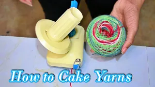 How to Use a Yarn Winder to Cake Yarns