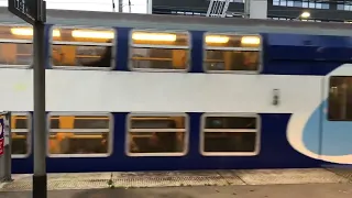 Départ d’une Z 20500 Transilien et Carmillon à la Gare d’Ermont Eaubonne