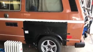 Replacing the Rear Side Panel on Vanagon Westfalia