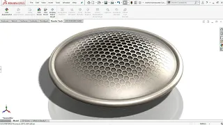 Exercise 18: How to make 'Honeycomb Pattern on a Curved Surface' in Solidworks 2018