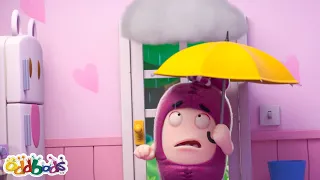 Can't Get Away From the Summer Rain | Oddbods | Moonbug No Dialogue Comedy Cartoons for Kids