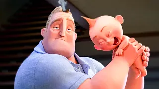 Incredibles 2 - All Clips From The Movie (2018) Pixar