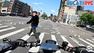 SOHO RIP - 20 minutes Brooklyn to Jersey City  - Ducati NYC Vlog v1879