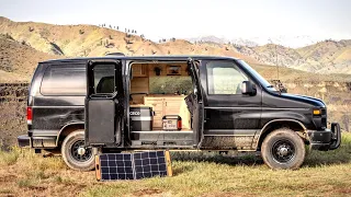 Camper Van Conversion Build for under 4k: Living in a Ford Econoline
