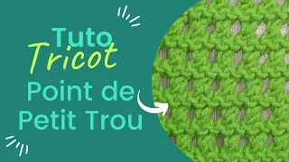 Tuto Tricot Point de Petits Trous