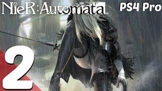 NieR Automata - Gameplay Walkthrough Part 2 - Adam & Opera Singer Boss Fight