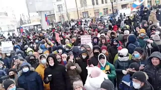 Митинг в Томске: Навального на свободу, Путина в отставку!