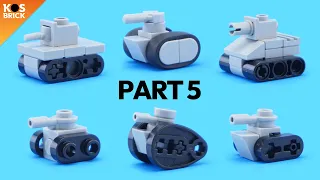 Lego Military Mini Vehicles Tanks - Part 5 (Tutorial)