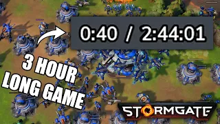 Longest Stormgate Game Ever? | Areff (V) v msrm (I) | Stormgate Gameplay