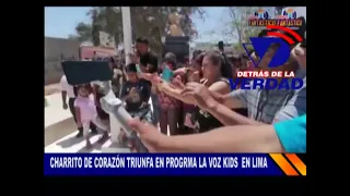 EL GRAN CHARRITO DE CORAZÓN,  TRIUNFA EN PROGRAMA LA VOZ KIDS EN  LIMA