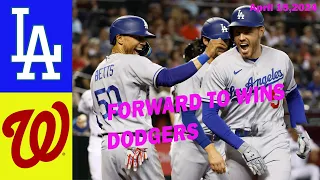 Dodgers Vs Washington Nationals April 15, 2024 Game Highlights MLB Season 2024