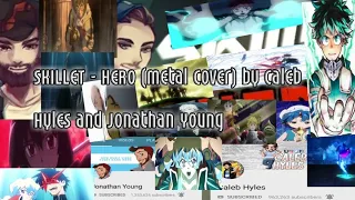 SKILLET - HERO (Metal Cover) by Caleb Hyles and Jonathan Young REACTION