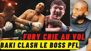 Fury crié au vol après sa défaite face à usyk, Baki s'en prend au patron du PFL