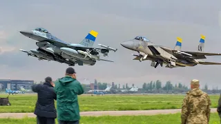 Ukrainian Pilot Tests F-15 and F-16 Fighter for Operations the Battlefields