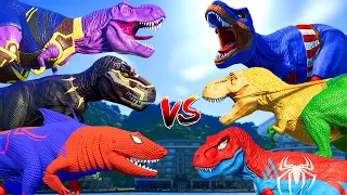 All Dinosaurs Fighting TRex & IRex Green Dinosaur Indominus Rex Color Pack Jurassic World Evolution