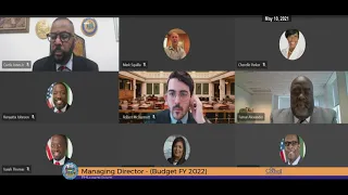 FY2022 Budget Hearings 5-10-2021   Managing Director's Office, Operations, Law