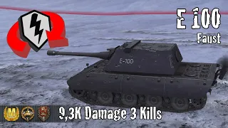 E 100  |  9,3K Damage 3 Kills  |  WoT Blitz Replays