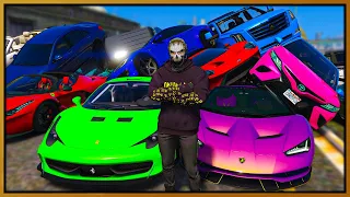 GTA 5 Roleplay - SELLING 100 STOLEN SUPERCARS | RedlineRP