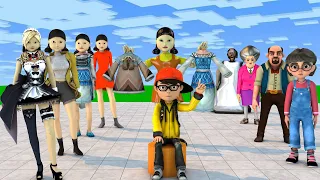 Scary Teacher 3D vs Squid Game Choose an Outfit for the Squid Doll Nice or Error 5 Times Challenge